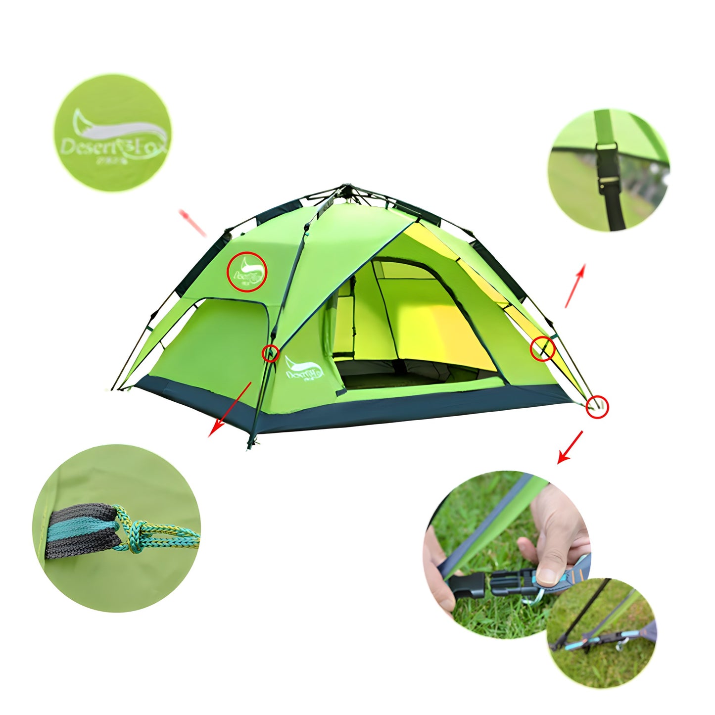 4-person hiking &amp; trekking tent - 4 seasons 