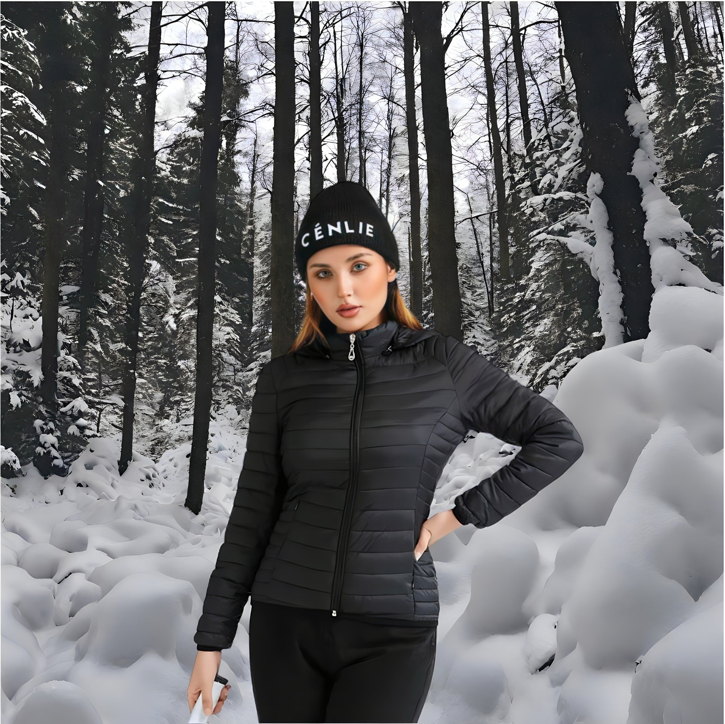 Doudoune Femme Chic et Confortable Veste Femme Ideale pour l Hiver Sauvage Evasion