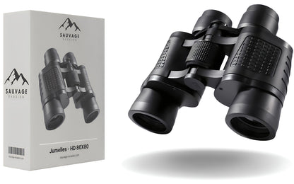 Hiking Binoculars - HD 80X80 - Infrared Night Vision - Mountain &amp; Trekking Observation 