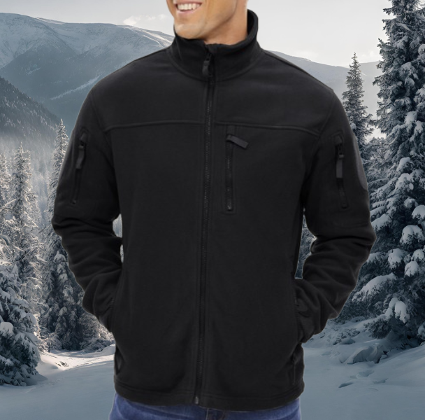 Herren-Fleecejacke – Camping/Wandern