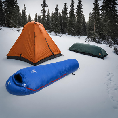 Extreme Cold Sleeping Bag 3 C Duvet Trekking All Season Less than Sauvage Evasion